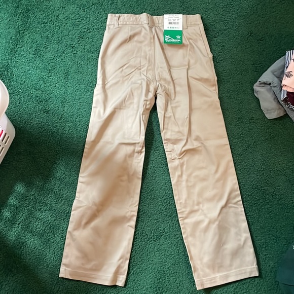 Tags on khaki/tan girls pants! Great for school uniform! - Picture 3 of 4